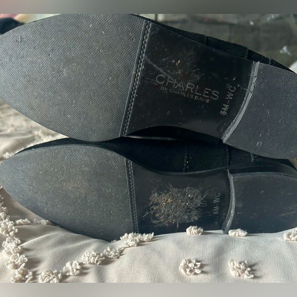 Charles David: Reed Black Suede Over the Knee Thigh High Boots - Picture 4 of 5